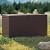 EHHLY 90 Gallon Outdoor Storage Box, Lockable Package Outside Storage Box Waterproof, Patio Cushions Deck Storage Boxes, Rattan Plastic Garden Hose Containers Resin Pool Storage Bins with lids, Brown