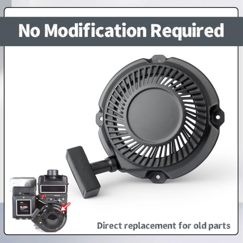 Conjunto de arranque por retroceso 590588 compatible con Briggs & Stratton serie 900 205cc 9.00 torque bruto, repuesto 591139 595355 150-012 miniatura 7