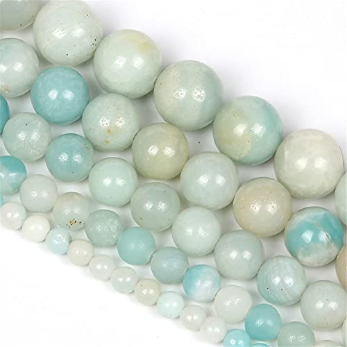 Perles rondes pierre naturelle bleu clair d'exception 12mm pour créations durables - 6