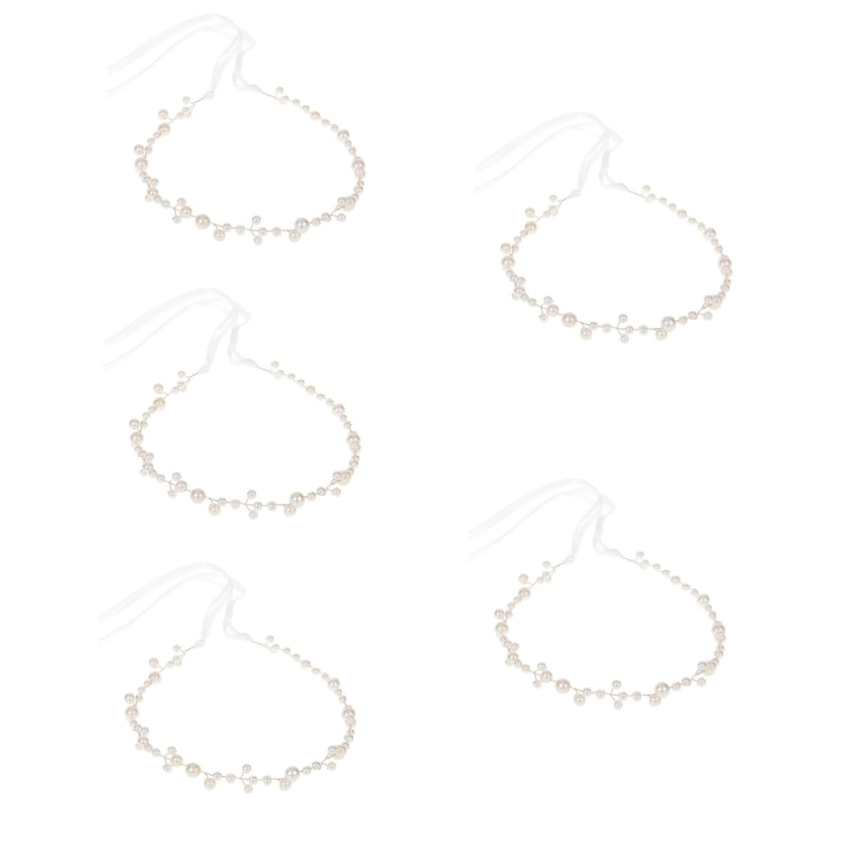 5 Piezas De Accesorios Para El Cabello Con Perlas, Accesorios Para El Cabello De Boda, Accesorios Para El Cabello De Dama, Diademas Para Mujeres, Accesorios Para El Cabello Para