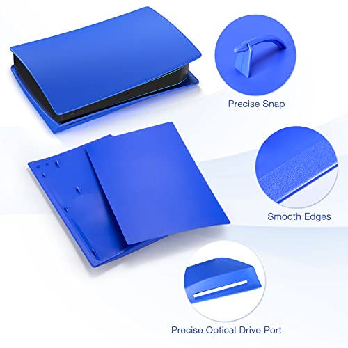 Tessgo Ps 5 Disc Edition Blue Face Plates Cover Shell Case For Play Station 5 Console #TOP4