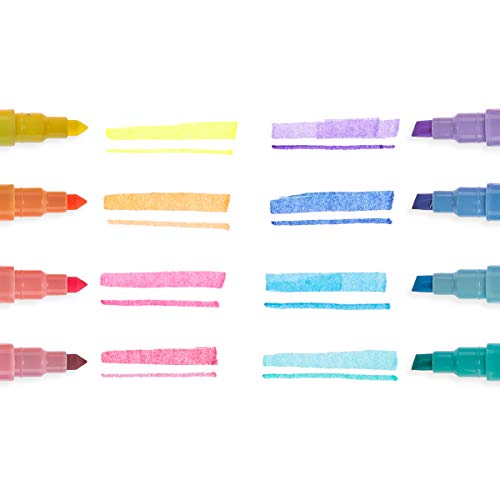 Ooly Pastel Liners Double Ended Markers - Set Of 8 #TOP3