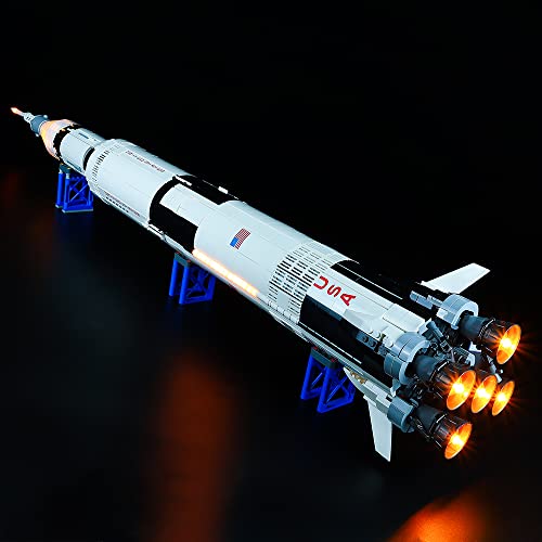 Game of Bricks LED Light Kit for LEGO NASA Apollo Saturn V 21309 (model is not included)