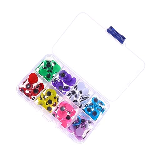 Operitacx Wobbly Eyes Accessories 160pcs 10mm Plastic Eyes Molds for Dolls Crafts Toys Early Education Toys