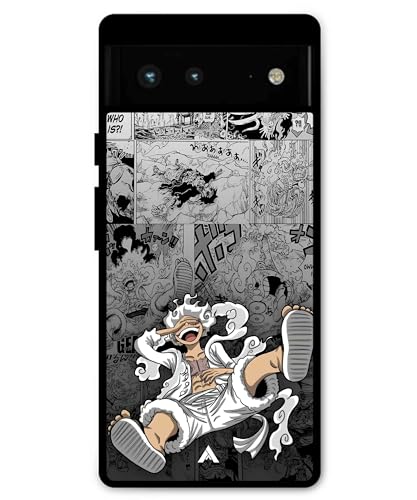 Image of Premium Anime 2 Case for Pixel 6 (Glossy Finish) Soft-Touch Metal TPU Back Cover, Shockproof, Designer, Aesthetic Mobile Phone Case