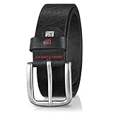 Pierre Cardin Ledergürtel Herren Gürtel Herren Vollrindleder Gürtel, schwarz, Größe/Size:95, Farbe/Color:schwarz