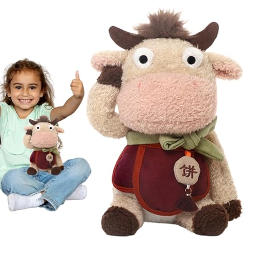 Zuasdvnk Coussin Peluche Cheval Douillet - Peluche-Coussin Ludique 28 cm pour Compagnon Doux,Doudou Souple Et Adultes Déco Chambre Pâques Confort