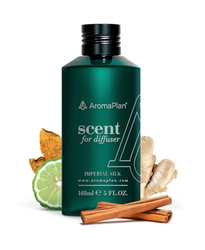 Aromaplan Hotel Scents Imperial Silk 5 Fl Oz (148ml), Home Luxury Aroma & Hotel Fragrance Diffuser Oil- Hotel Diffuser Oil for Aromatherapy- USA Made, Bigger Bottle, Bolder Aroma & Longer Lasting