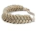 TOECWEGR Synthetic Hair Braided Headband Classic Chunky Wide Plaited Wedding Fluffy Braids Wig Women Girl Beauty Accessory (A07-7)