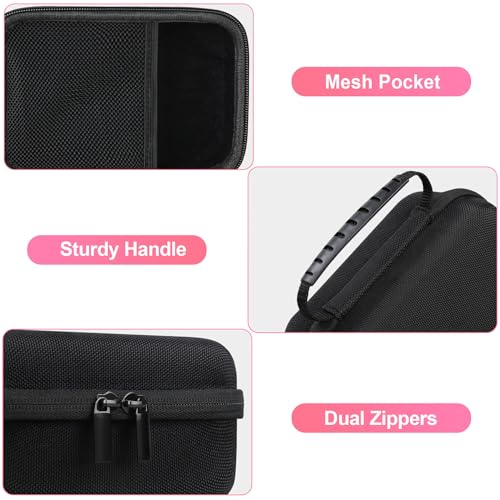 Image of BOVKE Kids Instant Print Camera Case Compatible with Dylanto /ESOXOFFORE /DUDUDRAGON /Cimizi /Gofunly /YEEHAO /SOOGOOEY, Portable Storage Bag Holder Organizer for Photo Paper & Accessories, Black