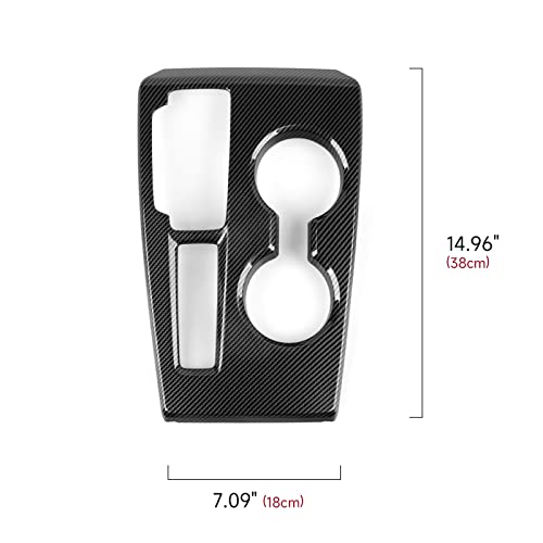 Image of Car Gear Shift Panel Cover Decals for 2022 2023 2024 2025 2026 Honda Civic 11th Gen Accessories ABS Carbon Fiber Interior Stickers, Only for Automatic Shifter