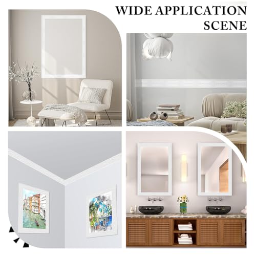 Image of HASTHIP 30Ft Peel and Stick Wall Molding, Vintage 3D Wall Moulding Strip