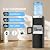 COWSAR 3-in-1 Water Cooler with Ice Maker, Hot & Cold Top Loading, Water Dispenser for 5 Gallon Bottle, 33LBS/24H Ice Maker with Child Safety Lock, Black