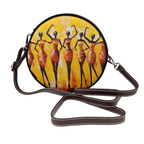 Sac à bandoulière rond femme afro-américaine, une idée cadeau unique en son genre