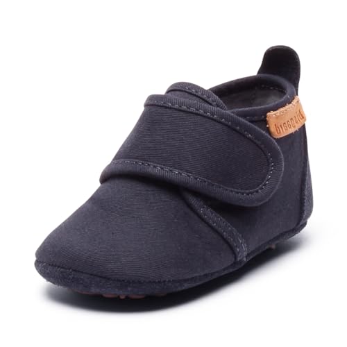 Bisgaard Baby-Jungen Home Shoe-Cotton Hausschuhe, Navy, 26 EU