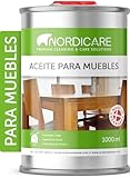 🌱 IMPREGNA Y PROTEGE - Ya sean muebles, escaleras o suelos, nuestro aceite para muebles es universal, puede utilizarse para todas las superficies de madera pretratadas y proporciona una protección intensiva ante la deshidratación y la humedad. Se garantiza una protección superficial natural y transpirable!
