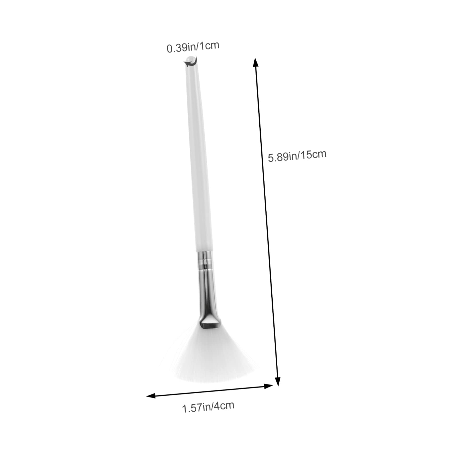 Didiseaon Ergonomic Facial Fan Mask Brush Set 6pcs Long Handle Beauty Brush Masks