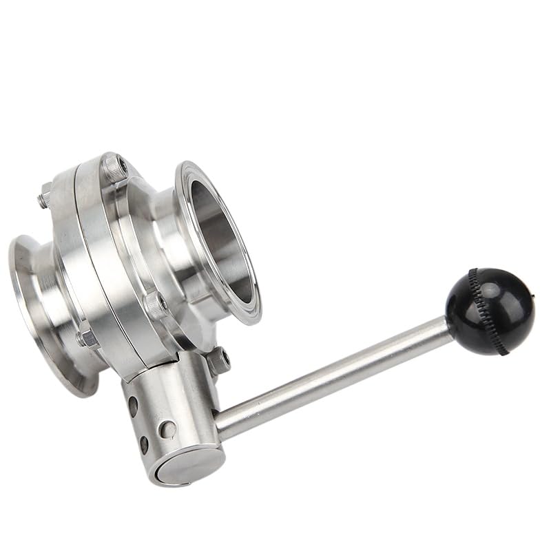 Vanne papillon inox 316 76mm durable pour brassage - 3