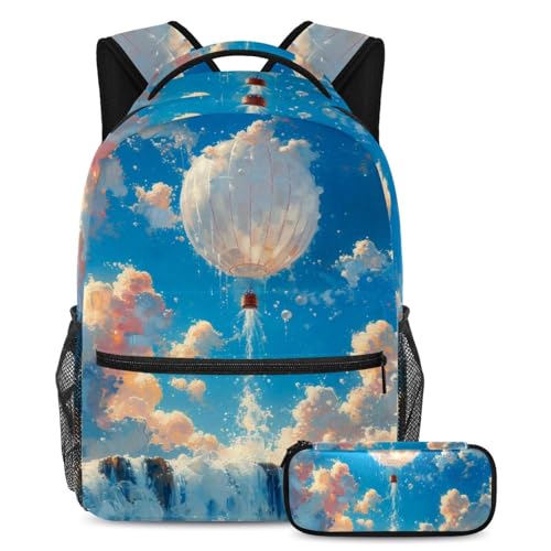 Sac à dos de jour léger et spacieux avec trousse pour organiser les fournitures
