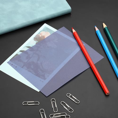 PATIKIL 150 folhas de papel de velino 4,25 x 5,5, papel translúcido para impressão de papel aveludad