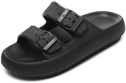 Waysoland Cozyslides Original Damen Herren,Wolkenschuhe Damen Sandalen mit Verstellbaren Schnallen Rutschfest Schnell Trocknend Super Bequeme Dicke Sohle Airfoot