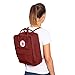 Fjällräven Kånken Unisex Travel Backpack - Side Slip Pocket - Adjustable Shoulder Straps - Dual Top Handles Ox Red One Size One Size