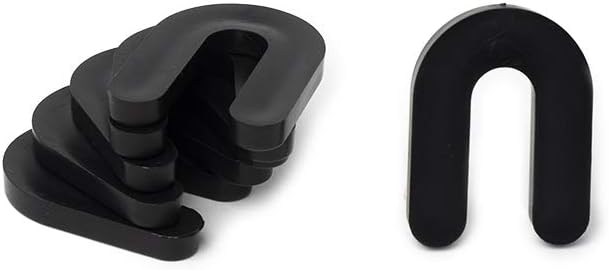 Amazon Com 1 4 X 1 1 2 X 2 Plastic Shims Structural Horseshoe U Shaped Tile Spacers Black Quantity 100 By Bridge Fasteners Industrial Scientific