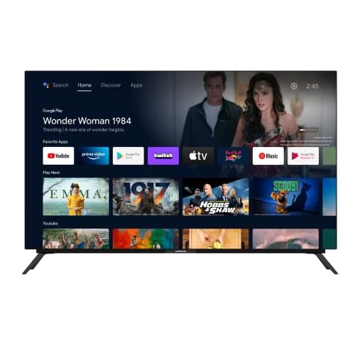 GRUNDIG (65 GOB 9280) Fernseher 65 Zoll (164 cm) OLED TV, Android TV, 4K UHD, HDR10+, Dolby Vision, Dolby Atmos, Chromecast built-in, Woofer, Smart TV, Schwarz