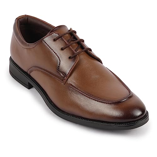 Image of FAUSTO Men's Formal Office Comfort Lace-Up Derby Shoes