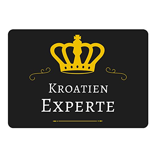Preisvergleich Produktbild Multifanshop Mousepad Kroatien Experte schwarz