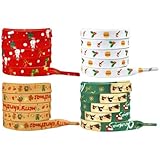 couple christmas baskets Ensemble polyvalent de quatre paires Ces lacets plats colorés s'adaptent à de nombreuses chaussures, des chaussures de sport aux bottes décontractées, offrant une option élégante pour les enfants les adultes, ajoutant une touche festive sans compromettre le confort ou facilité de nouage.