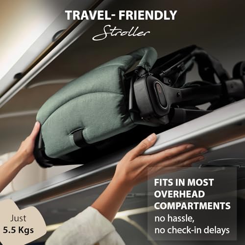 Image of Chicco We 2 - Lightweight Stroller, Foldable from 0 Months to 22 kg, Travel Stroller, Lightweight Plane Stroller, Reclining with Sleeping Position, Padded Shoulder Straps, Compact Travel Bag and Rain Cover