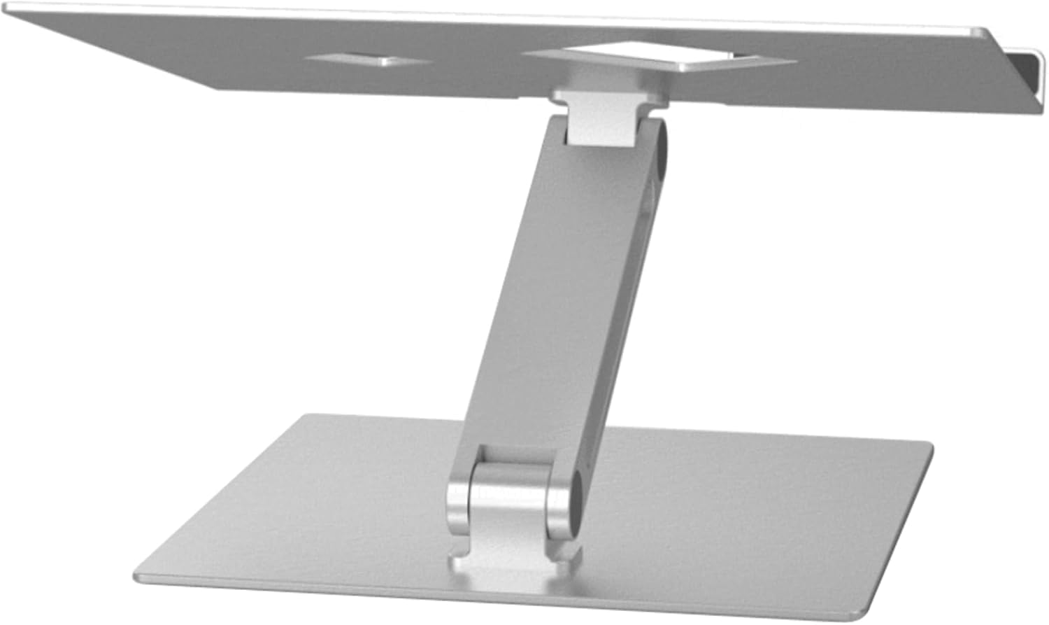 Durable Supporto Alza Notebook, Altezza e Angolo Visivo Regolabili, Pieghevole, Argento, 505023 | Per 10 - 17'', argento