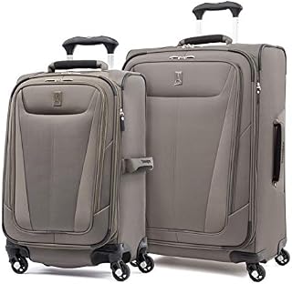 Travelpro Maxlite 5-Softside Expandable Spinner Wheel Luggage, Slate Green, 2-Piece Set (21/25)