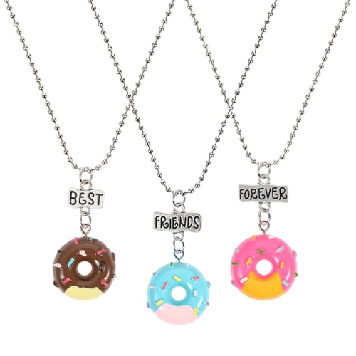 NUOBESTY 3 Pcs Best Friend Necklaces