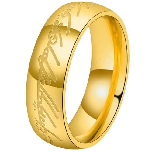 Bague lumineuse acier inoxydable bijoux mystiques éclairage nocturne hommes