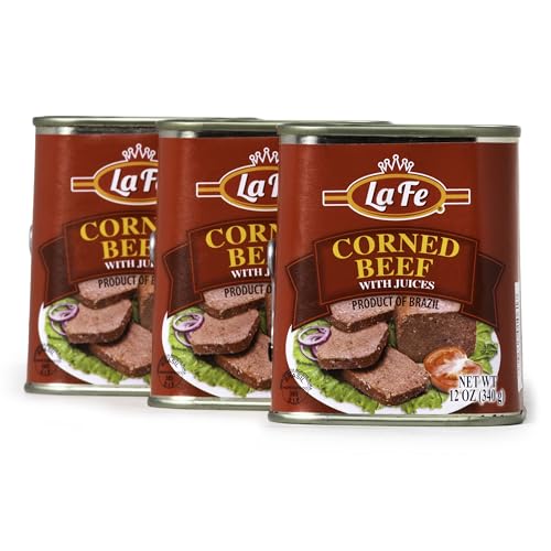 La Fe Corned Beef with Juices 12oz - 3 Pack