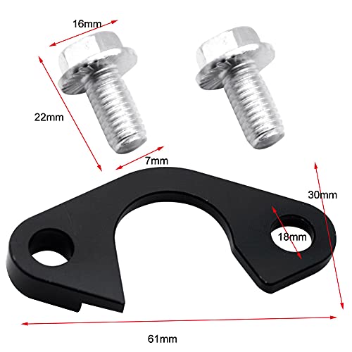Denpetec Aluminum Oil Pump Pickup, Billet Oil Pump Pickup Girdle Bracket Tube Pipe Hold Down Brace with Screws Compatible for LS Series Engines 1997-2014(Black+Silver)