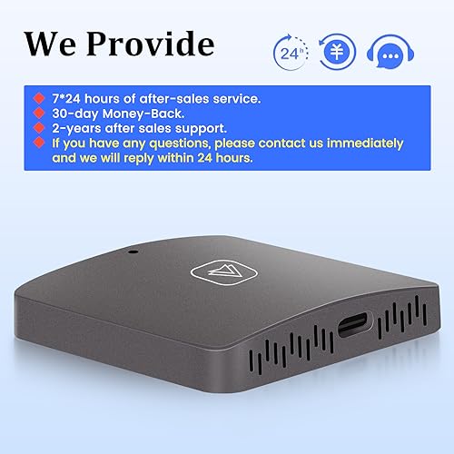 Adaptador automotivo sem fio Android para carro, converte OEM com fio de fábrica Android automático