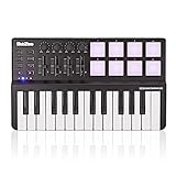 Provides 25 velocity sensitive keys, eight pads and eight assignable knobs and faders Perform and produce anywhere via USB power Map out to suit your needs with the included software editor Easy to transport thanks to lightweight, compact design