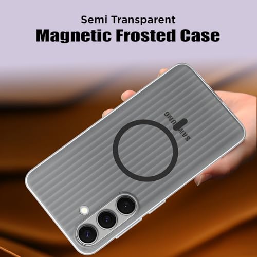 Image of AIBEX Protective Back Case Cover Compatible for Samsung S25| Camera & Body Protection| Shockproof,Scratch Resistant| Mag-Saf Wireless Charging Support - Black