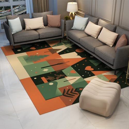 Tapis nordique moderne 180x240 cm lavable et géométrique - 3