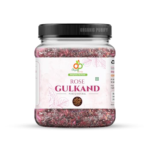 Image of Organic Purify Premium Gulkand 2 KG Jar | 100% Sun-Cooked Pure Rose Petal Jam With No Artificial Flavors | 100% Natural Rose Petal Jam | Good for gut health, No preservatives