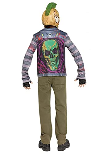 Disfraz de Zombie Punk Rock para Niño Talla Large miniatura 3