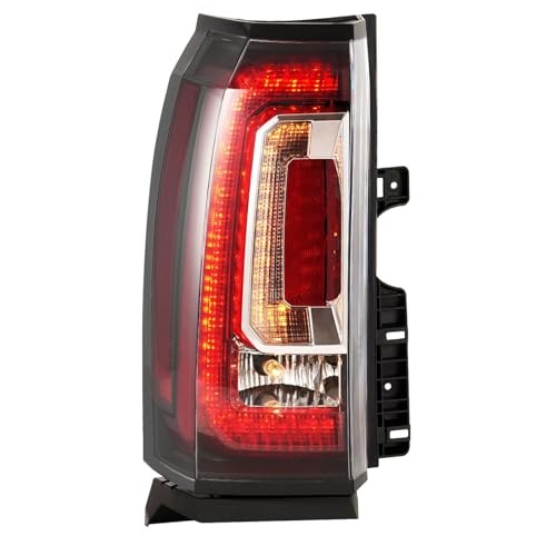 Tail Light Assembly Compatible with GMC Yukon XL 2015 2016 2017 2018 2019 2020, LED Type Brake Rear Lamp Replacement for GM2800268 84536242 23380459, Clear Lens, Left Driver Side