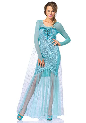 Leg Avenue Women's Fantasy Snow Queen Elsa Costume, Aqua, X-Small