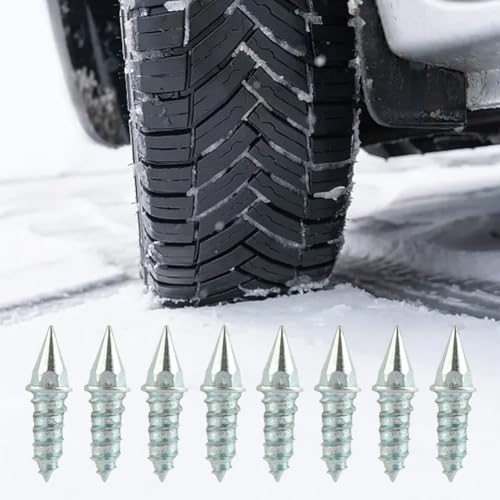 50 Stück rutschfeste Spikes zum Schrauben für Autoreifen, Schneemobil, Traktor, Motorrad, Fahrrad