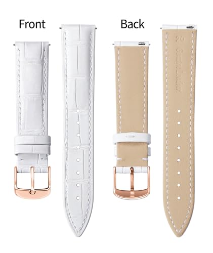 Image of BINLUN Leather Watch Band Genuine Calfskin Replacement Watch Strap Quick Release Crocodile Pattern 10 Colors 13 Sizes for Men Women(10mm,12mm,14mm,16mm,17mm,18mm,19mm,20mm,21mm,22mm,23mm,24mm)