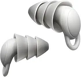 Tampão De Ouvido Abafador Ruídos Diminui Ronco Barulho Ideal para Natação Dormir Estudar (Branco)
