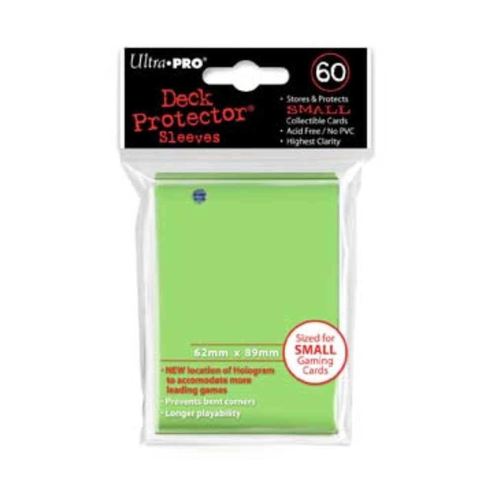 60 Ultra Pro Deck Protector Sleeves Lime Green Small Mini Size